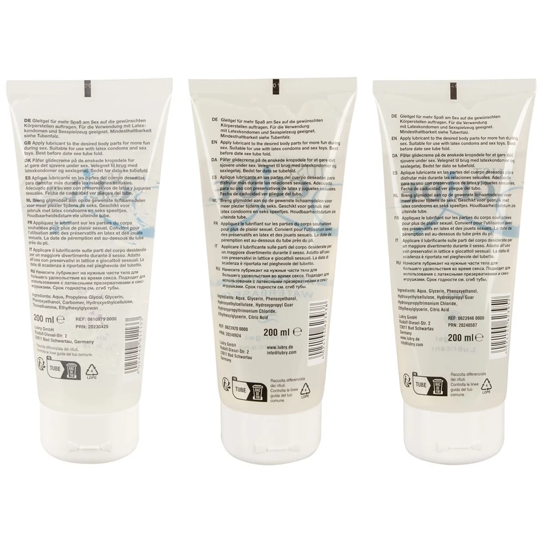 Just Glide Zestaw 3x200 ml Lubrykanty na bazie wody - Anal, Toys, Waterbased — zdjęcie 2