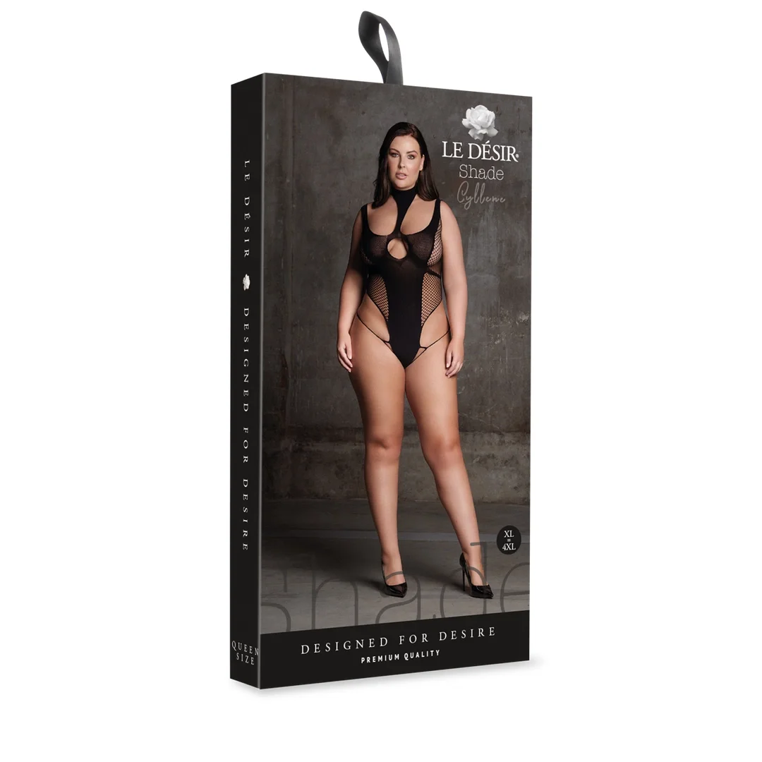 Le Desir Bodystocking Cyllene Plus Size - elastyczne body z golfem XL-XXXXL — zdjęcie 2