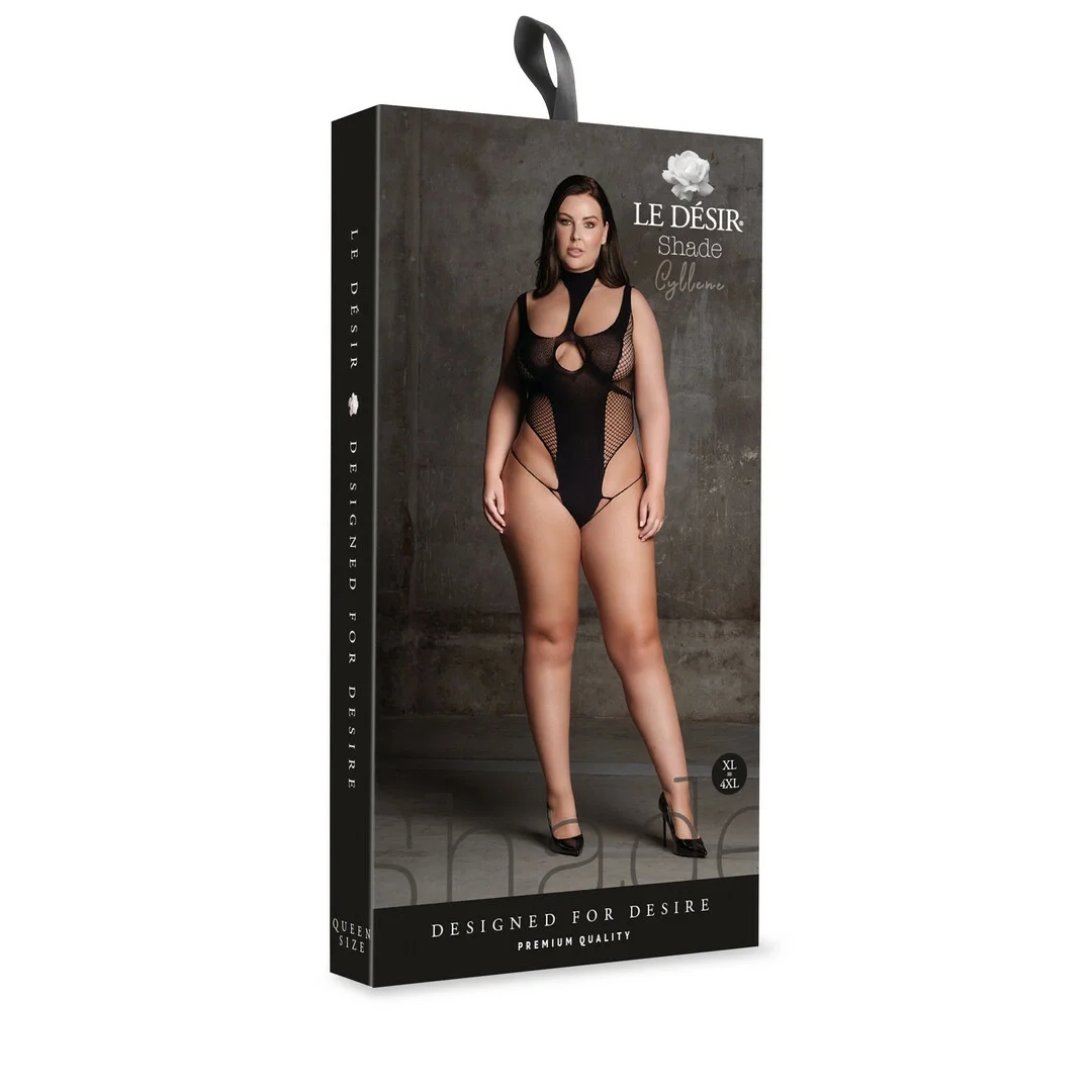 Le Desir Bodystocking Cyllene Plus Size - elastyczne body z golfem XL-XXXXL — zdjęcie 8