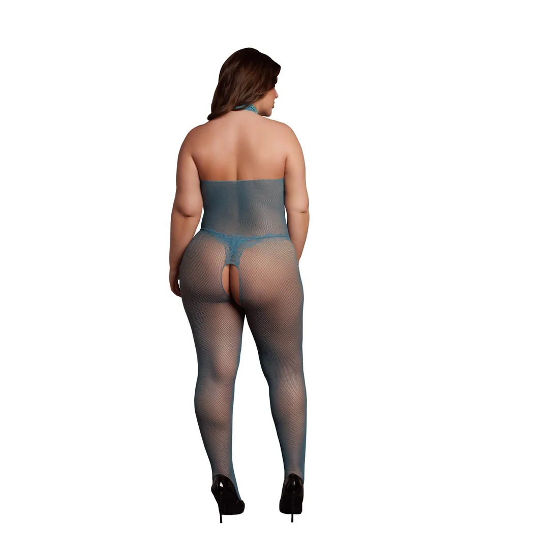 Le Desir Bodystocking Queen Size kabaretka i koronka XL-4XL — zdjęcie 4
