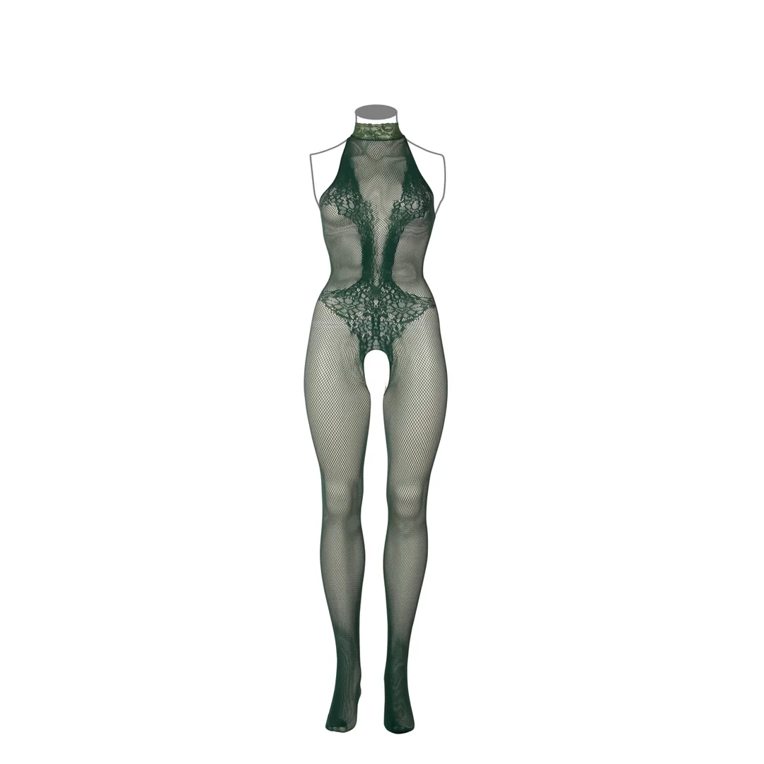 Le Desir Bodystocking Queen Size z koronką i kabaretką XL-4XL — zdjęcie 7