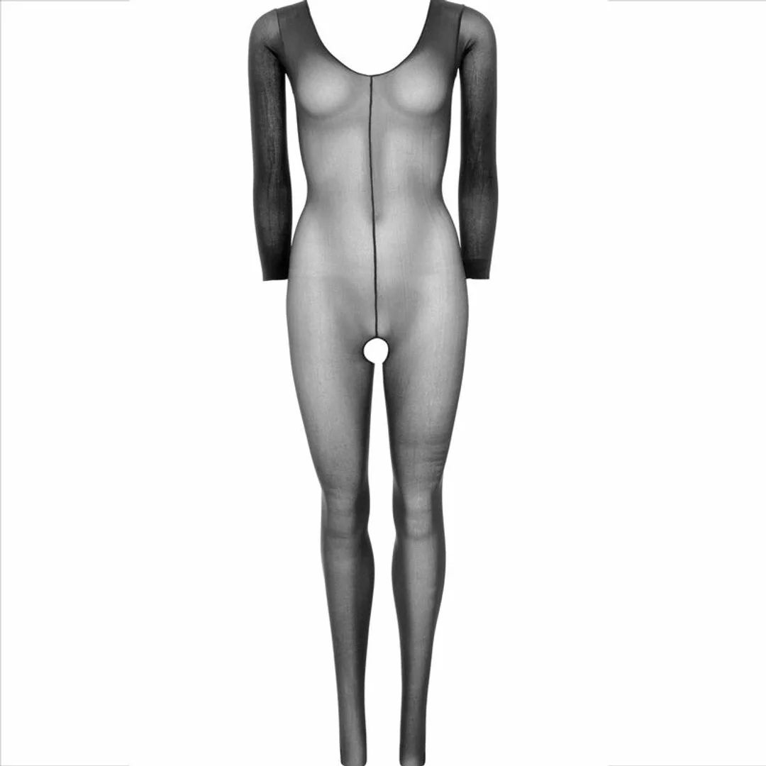 Leg Avenue Bodystocking czarny z długim rękawem, uniwersalny rozmiar — zdjęcie 5