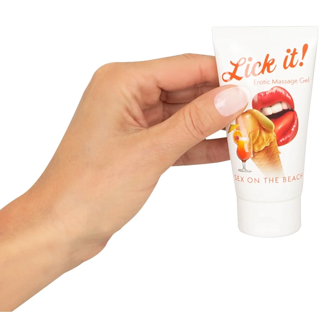 Lick It Żel do masażu wodny 50 ml, smak Sex on the Beach, wegański — zdjęcie 3