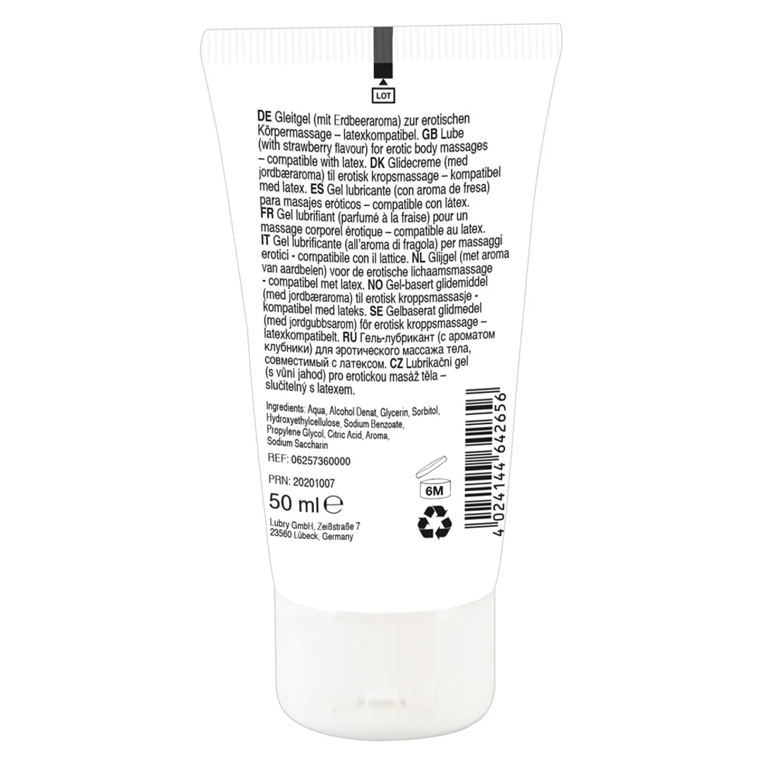 Lick It Żel do masażu wodny truskawkowy 50ml vegan care — zdjęcie 2