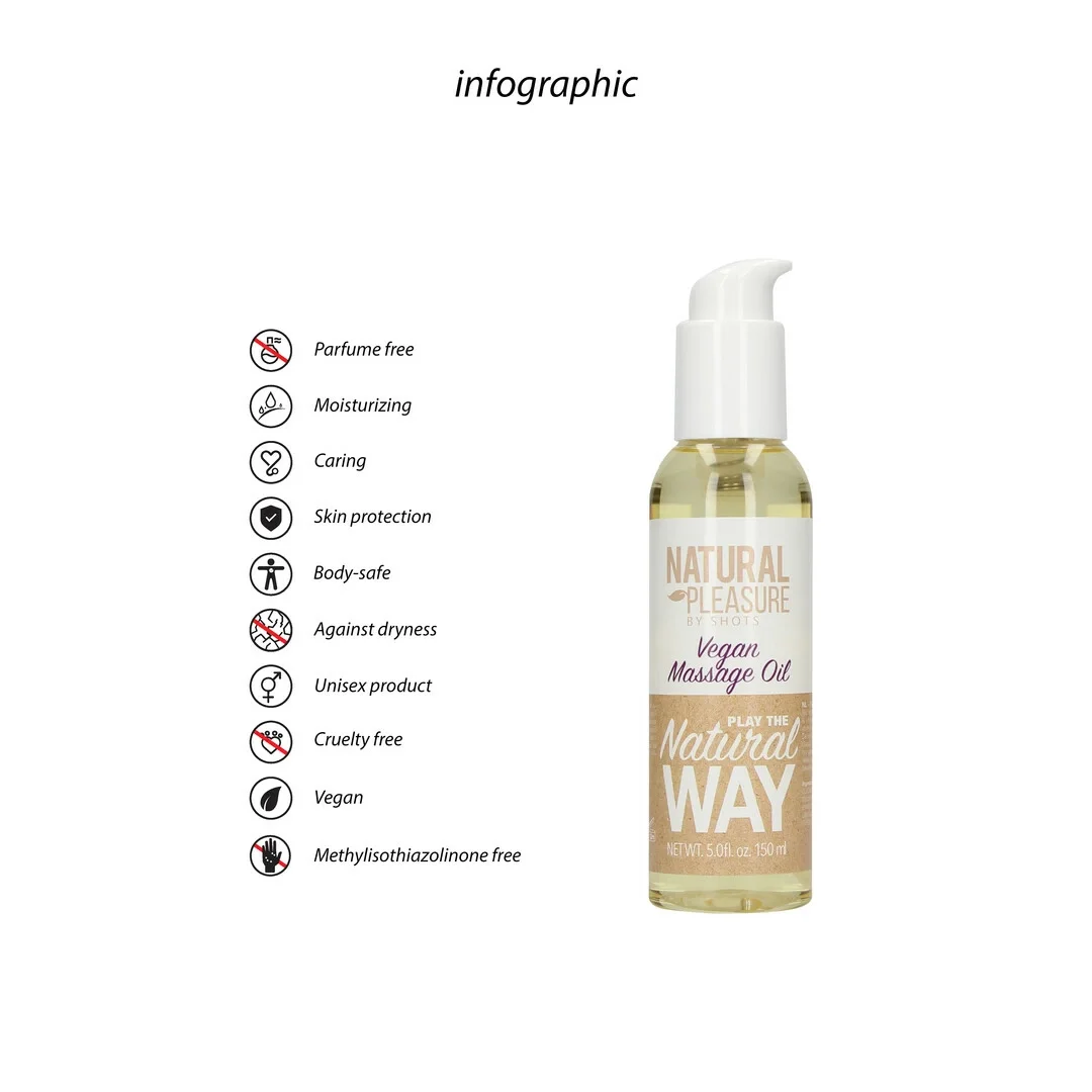 Love to Love Wegański Olejek do Masażu 150 ml, naturalny, eco opakowanie — zdjęcie 2