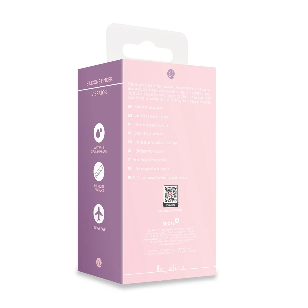 Loveline by Shots Touch of Pink silikonowy wibrator na palec kompaktowy — zdjęcie 2