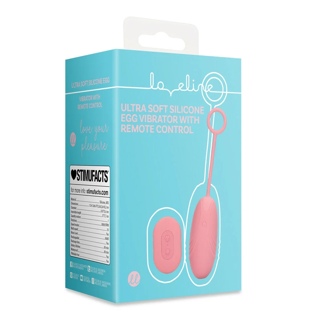 Loveline Ultra Soft Jajeczko z Pilotem Pink Arabesque - Zestaw Wibrujący — zdjęcie 2