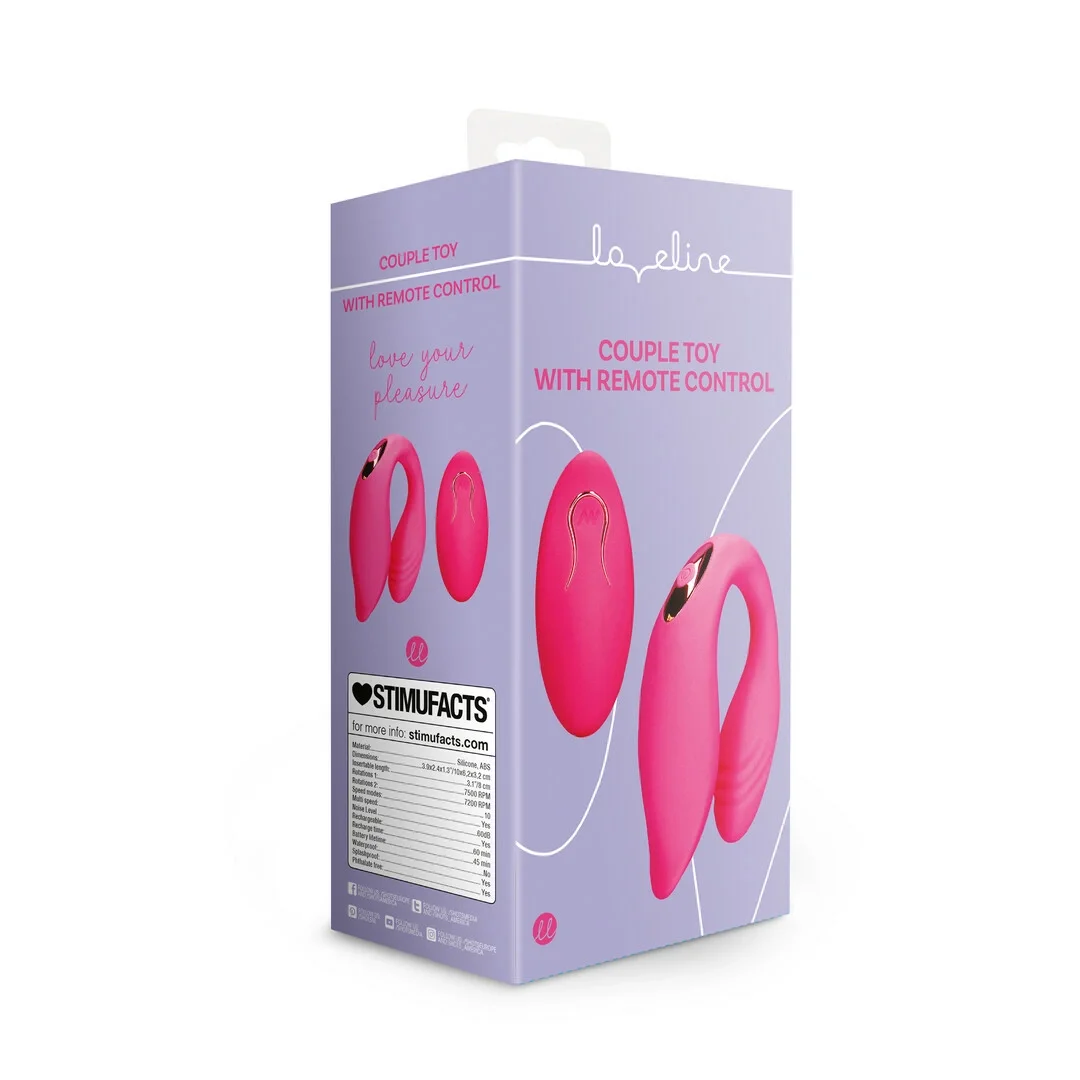Loveline Wild Strawberry model stymulujący dla par z pilotem — zdjęcie 2