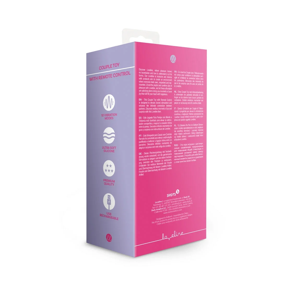 Loveline Wild Strawberry model stymulujący dla par z pilotem — zdjęcie 3