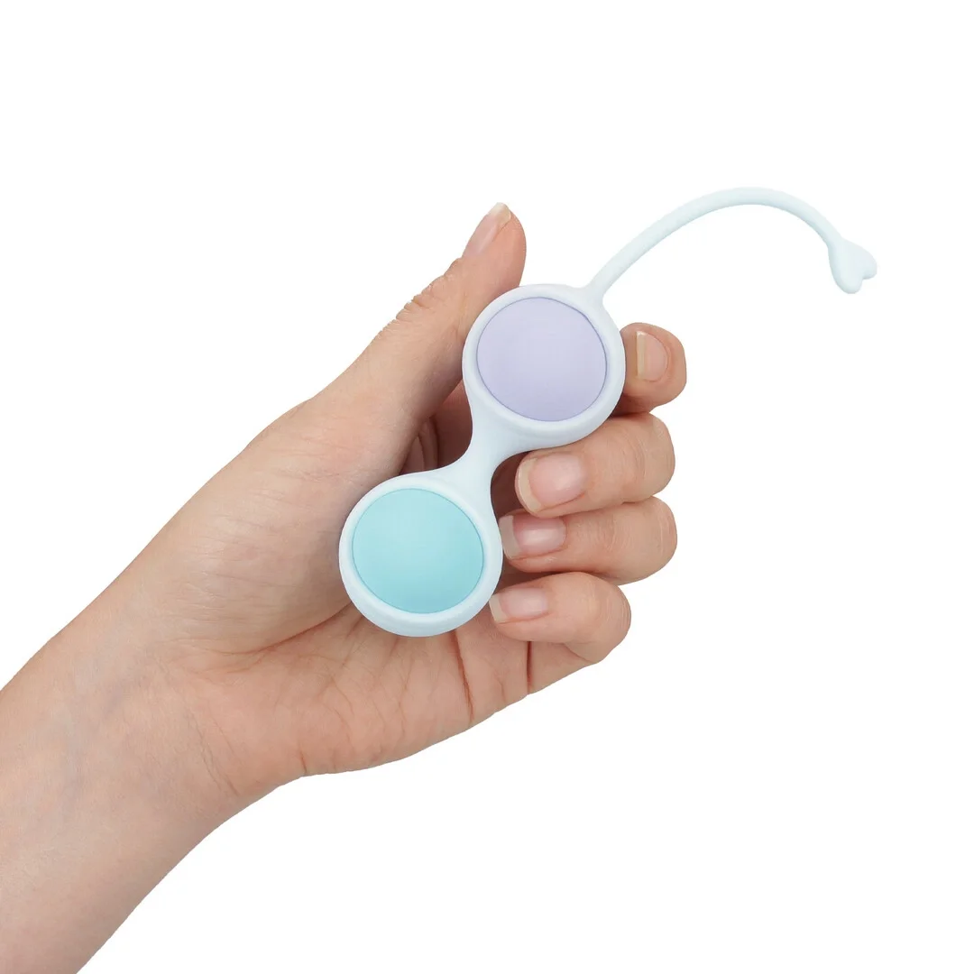 Loveline Zestaw Treningowy Kegel z Wibracją i 5 Wymiennymi Obciążnikami Fioletowy — zdjęcie 4