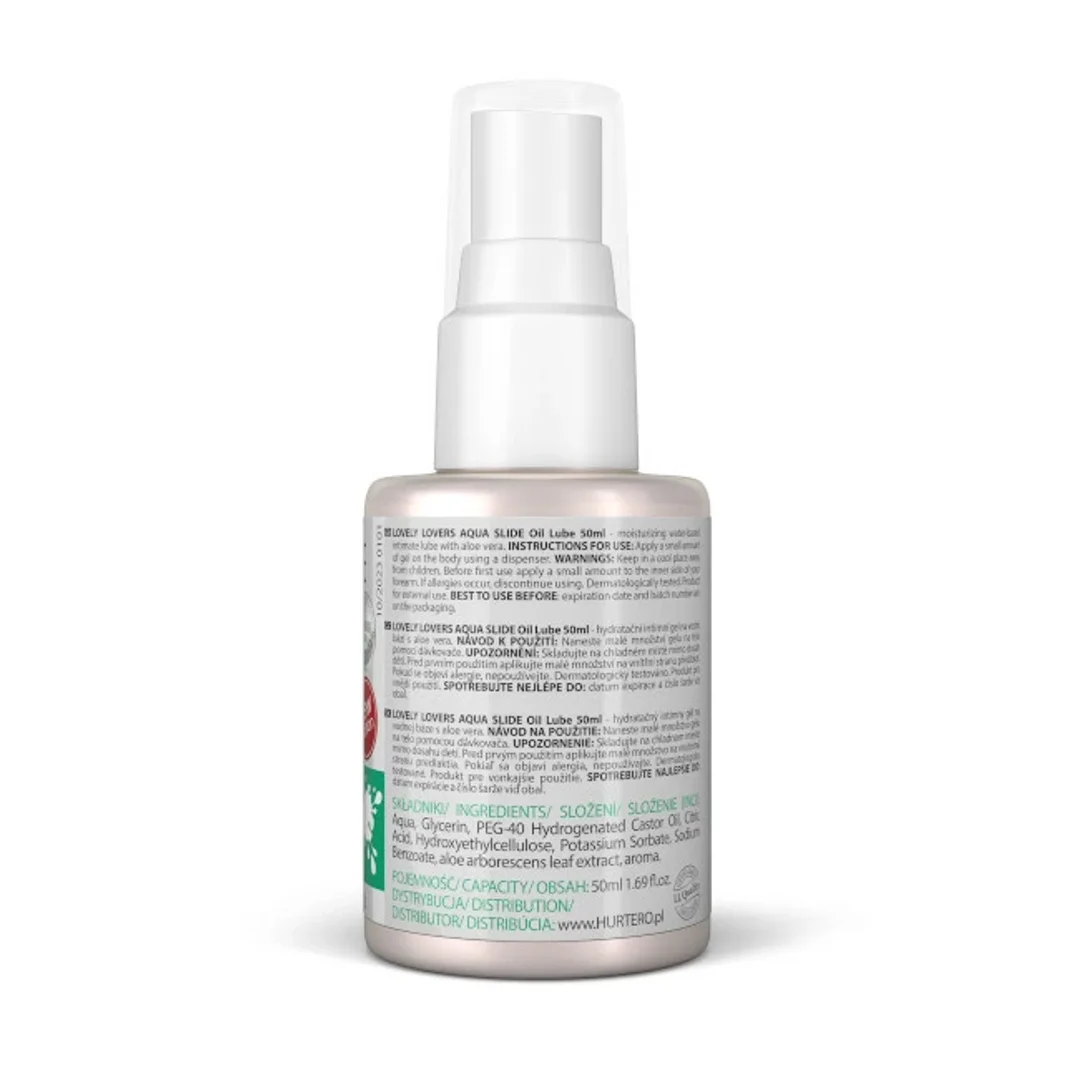 Lovely Lovers AQUA SLIDE Oil Lube żel nawilżający aloes 50ml — zdjęcie 2