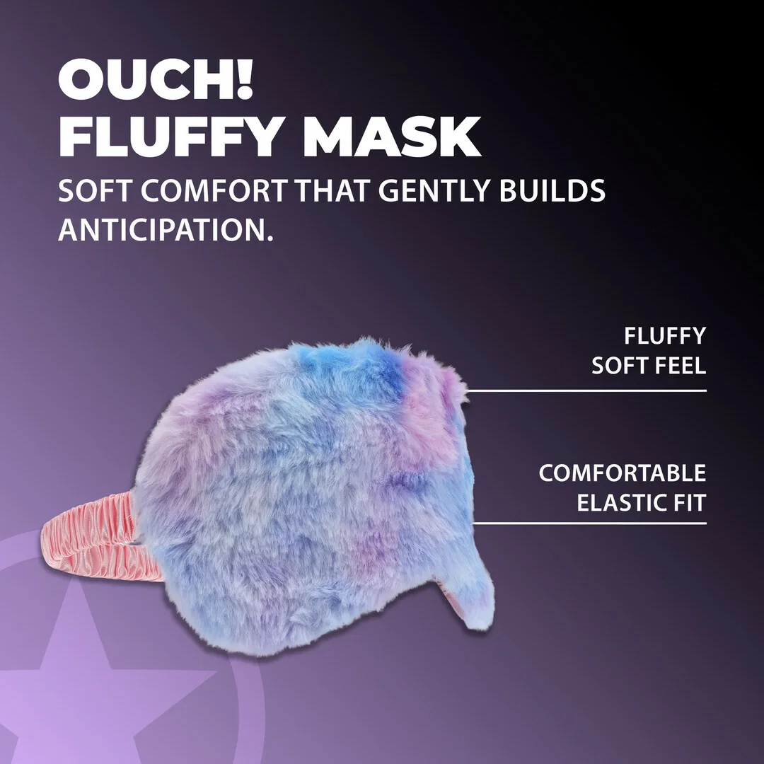 LoversPremium Fluffy Mask Multicolor - miękka opaska sensoryczna — zdjęcie 4