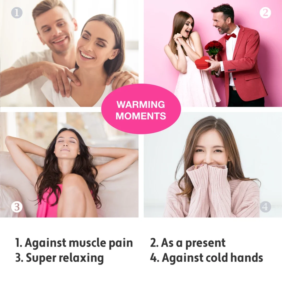 LoversPremium Hot Massage Heart XL podgrzewacz serce 12x12 cm biały — zdjęcie 4