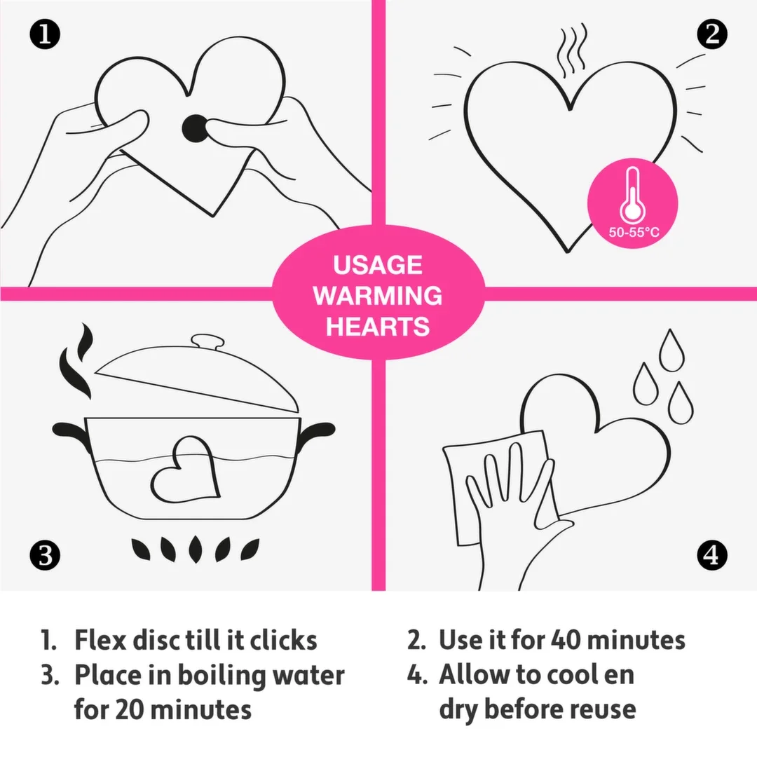 LoversPremium Hot Massage Heart XL podgrzewacz serce 12x12 cm biały — zdjęcie 5