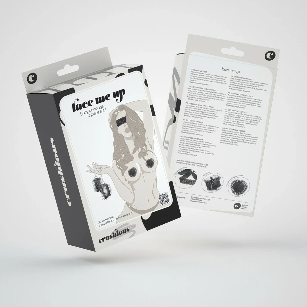 LoversPremium Lace Me Up zestaw koronkowy do zmysłowych akcentow czarny — zdjęcie 2
