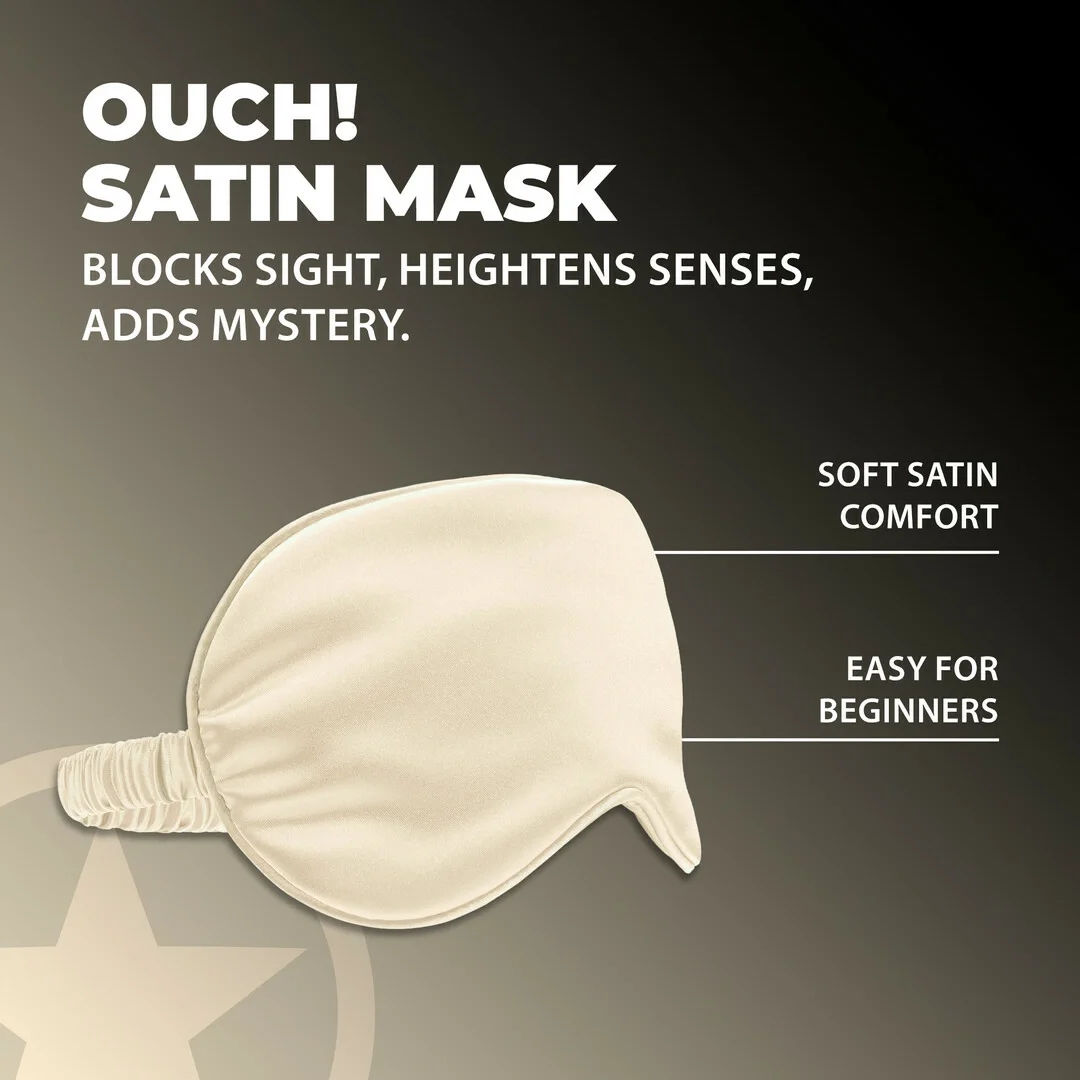LoversPremium Satin Mask Gold - satynowa maska na oczy, złota — zdjęcie 4