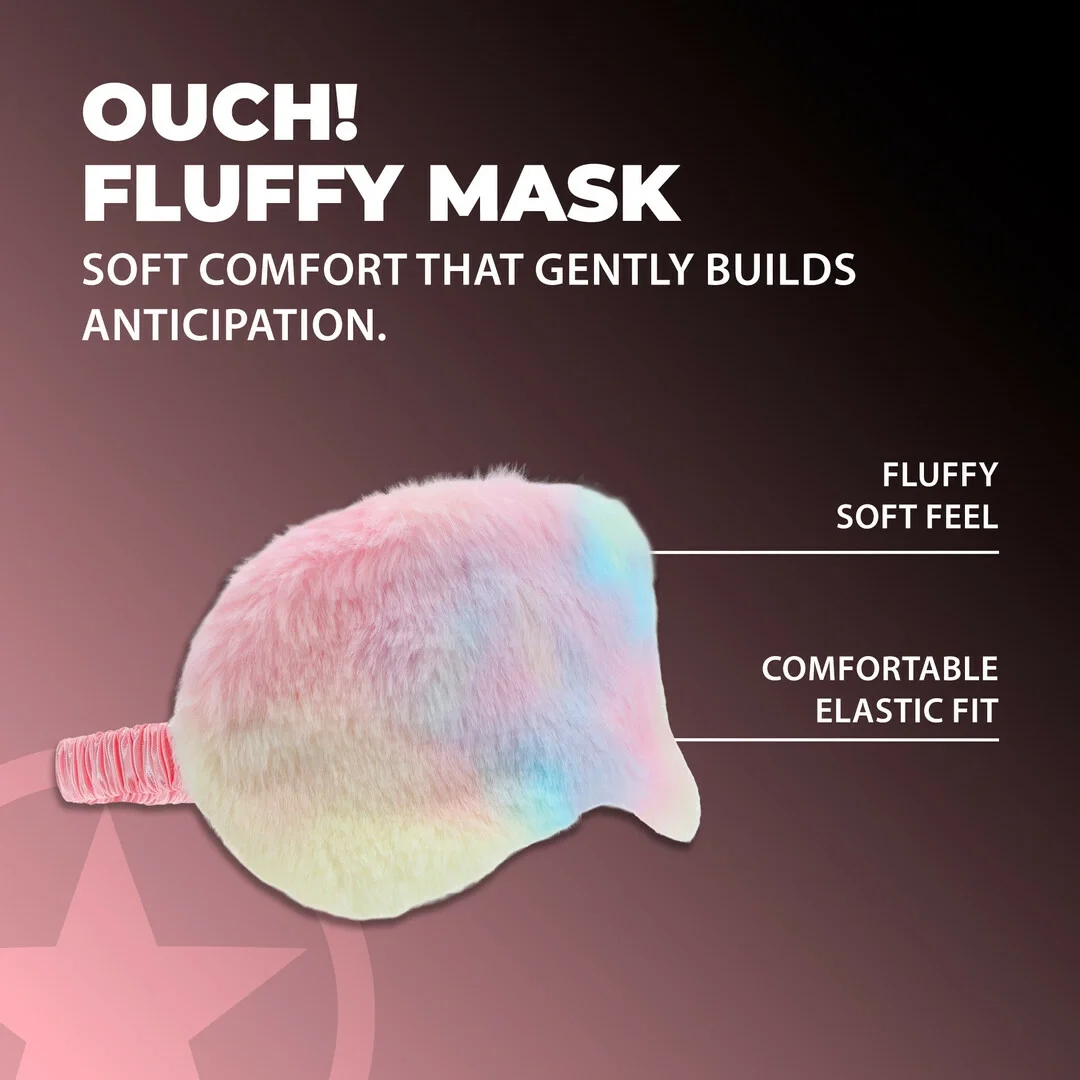 Loving Joy Fluffy Mask Multicolor - miękka maska na oczy z futerkiem — zdjęcie 4
