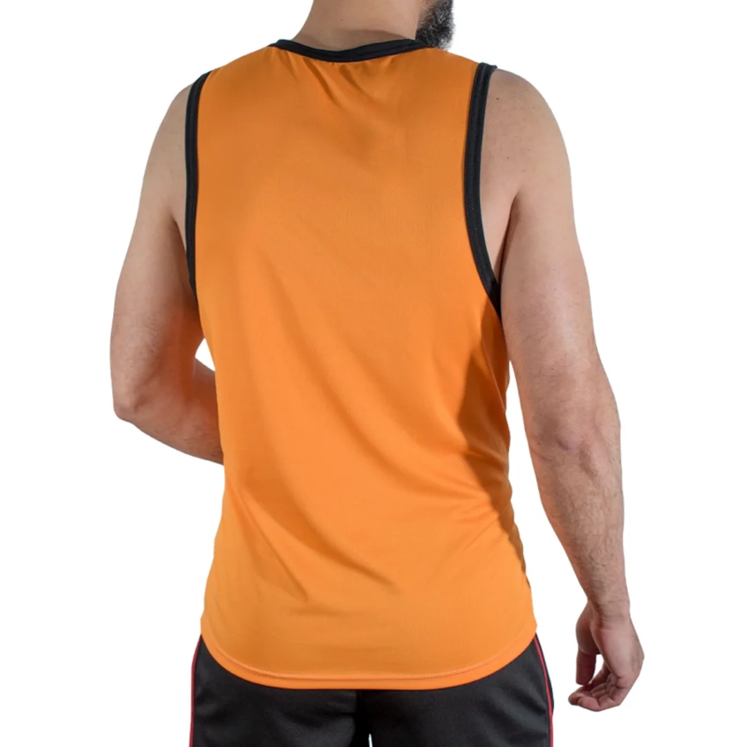 MACHO CMV005 Pomarańczowa koszulka sportowa L/XL oddychająca — zdjęcie 3