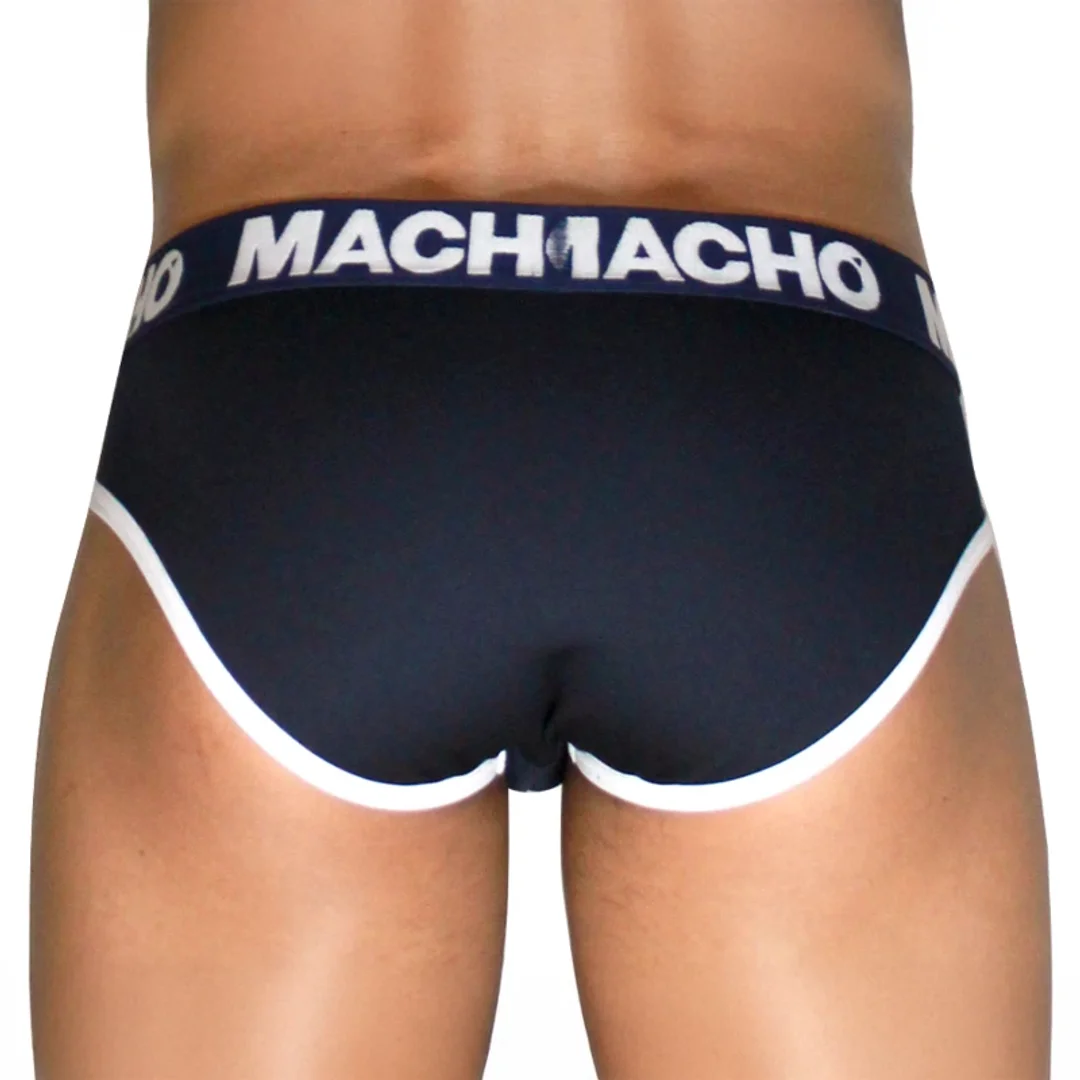 MACHO MCH008 Granatowe majtki męskie klasyczne L Lycra push-up — zdjęcie 3