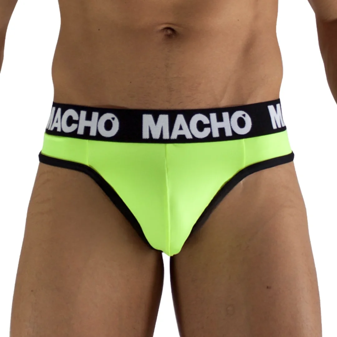 MACHO MTG001 stringi męskie fluorescencyjne żołte rozmiar S — zdjęcie 2