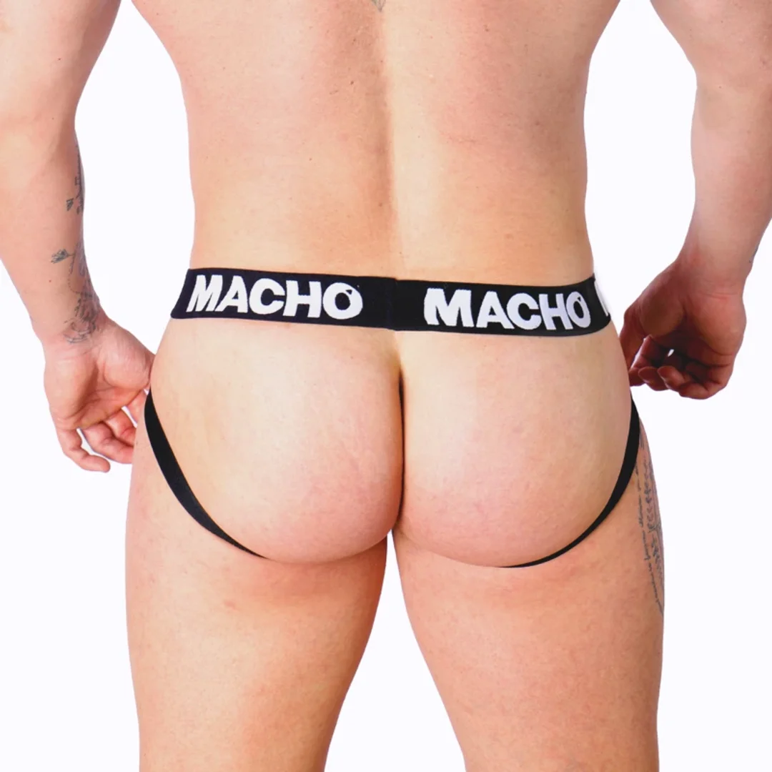 Macho MX26X1 Jock Grid biały S - siateczkowy jockstrap sportowy — zdjęcie 4