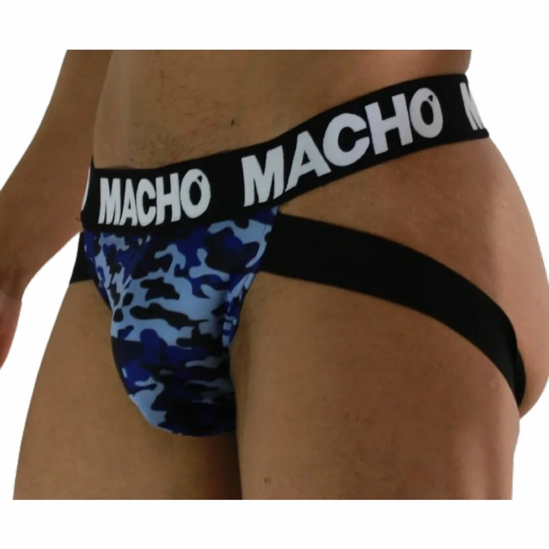Macho MX28MA Jockstrap Military Blue M - anatomiczny, oddychający — zdjęcie 2