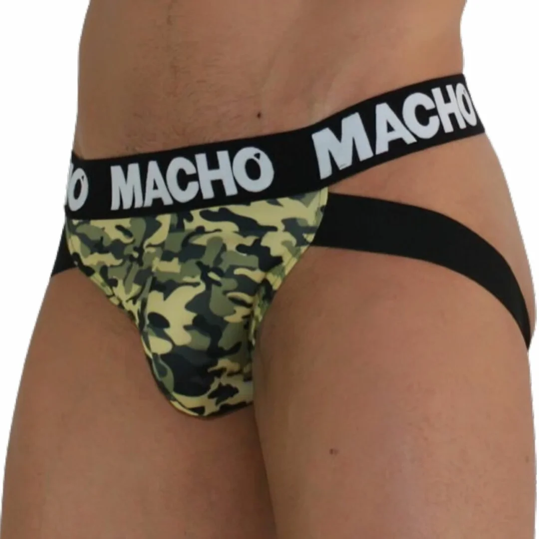 Macho MX28MV Jockstrap Military Green L - anatomiczny, oddychający — zdjęcie 2