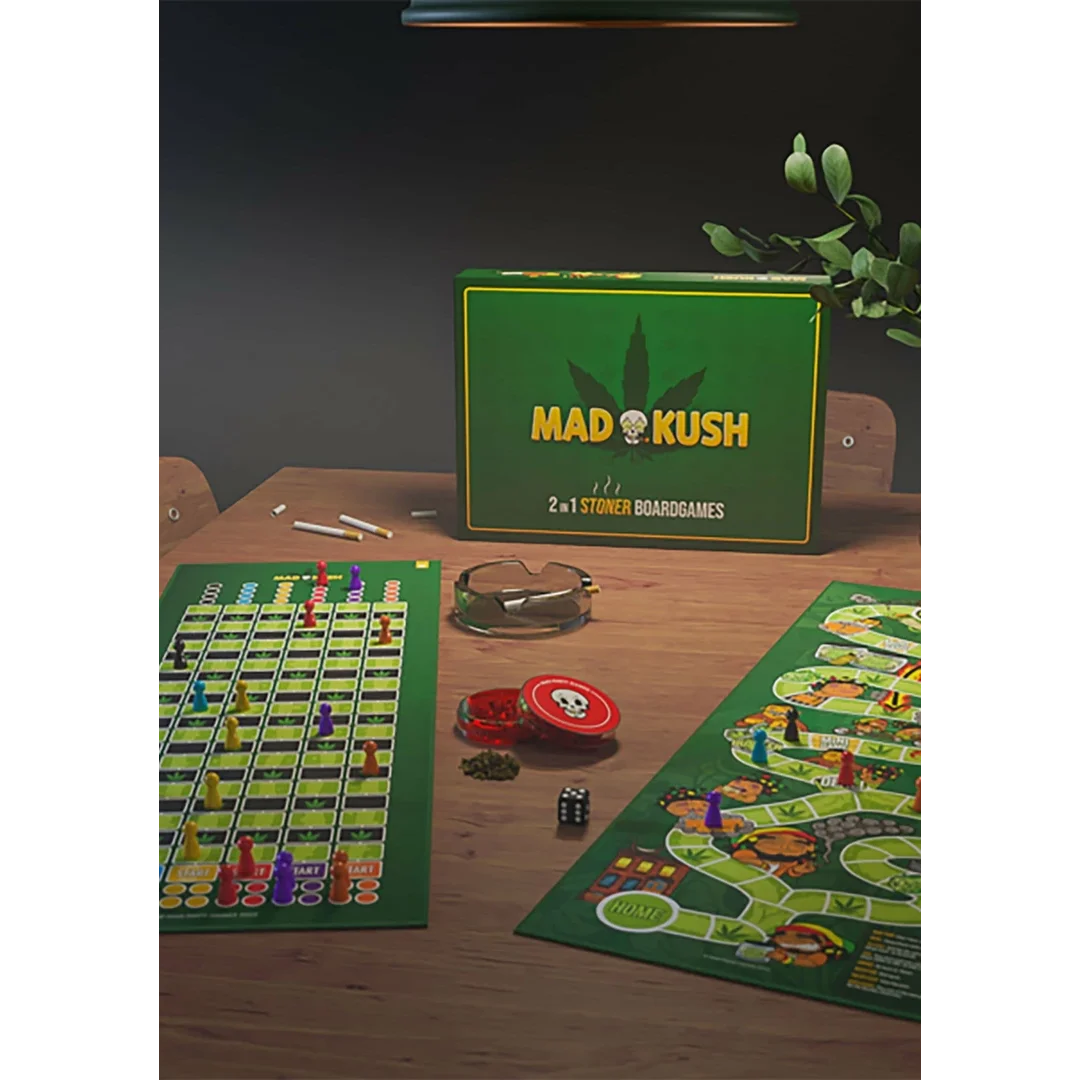 MadKush Game gra planszowa dwustronna z akcesoriami imprezowa