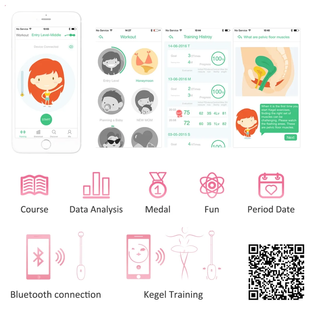 Magic Motion Kegel Coach Smart - inteligentny trenażer mięśni Kegla, sterowanie aplikacją — zdjęcie 10