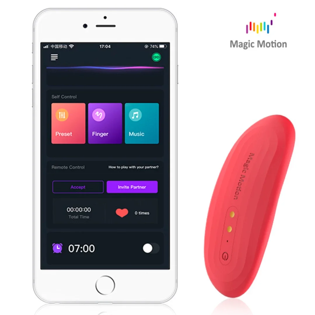 Magic Motion Nyx - model bezprzewodowy, sterowanie aplikacją, fioletowy — zdjęcie 7
