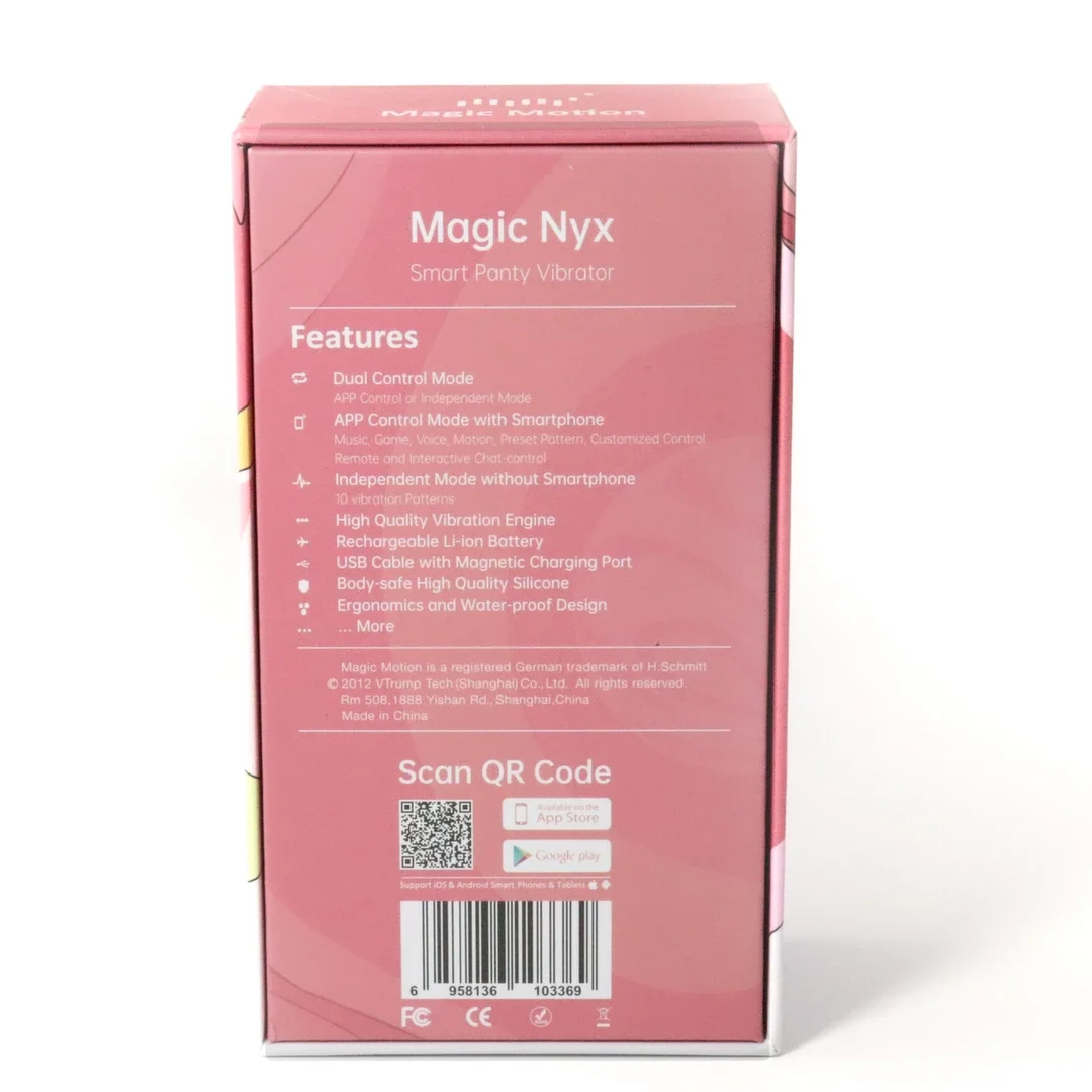 Magic Motion Nyx - model bezprzewodowy, sterowanie aplikacją, fioletowy — zdjęcie 9