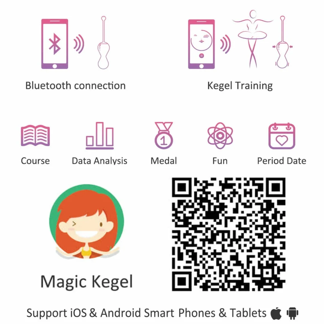 Magic Motion Smart Kegel Master Balls Pink - Trening mięśni dna miednicy z aplikacją — zdjęcie 6