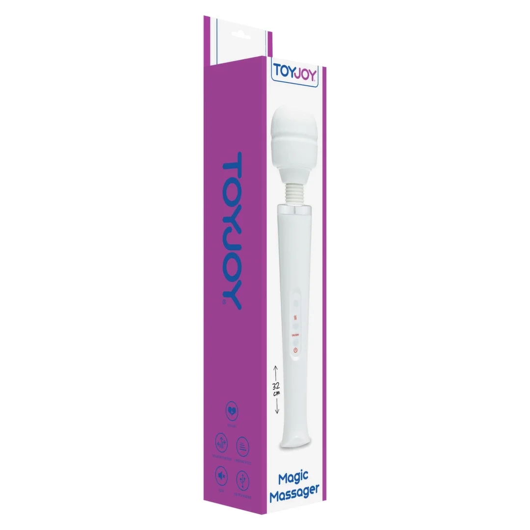 Magic Wand 2 Speed - Masażer relaksacyjny z dwoma trybami, biały — zdjęcie 2