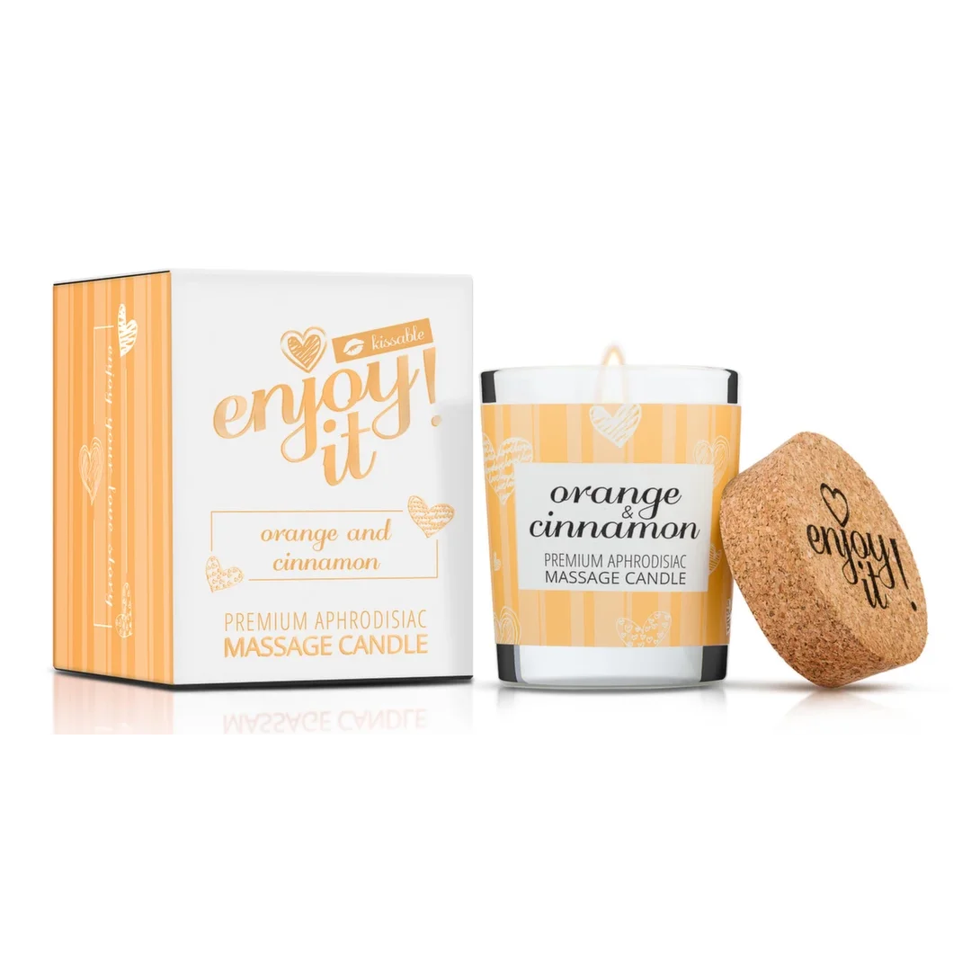 Magnetifico Enjoy It! Świeca Masująca z Feromonami Pomarańcza-Cynamon 70ml — zdjęcie 2
