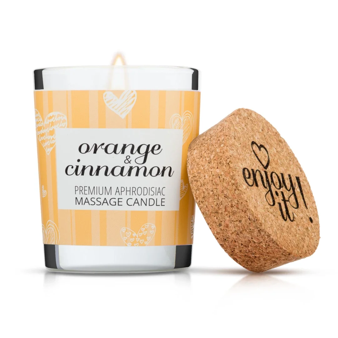 Magnetifico Enjoy It! Świeca Masująca z Feromonami Pomarańcza-Cynamon 70ml — zdjęcie 3