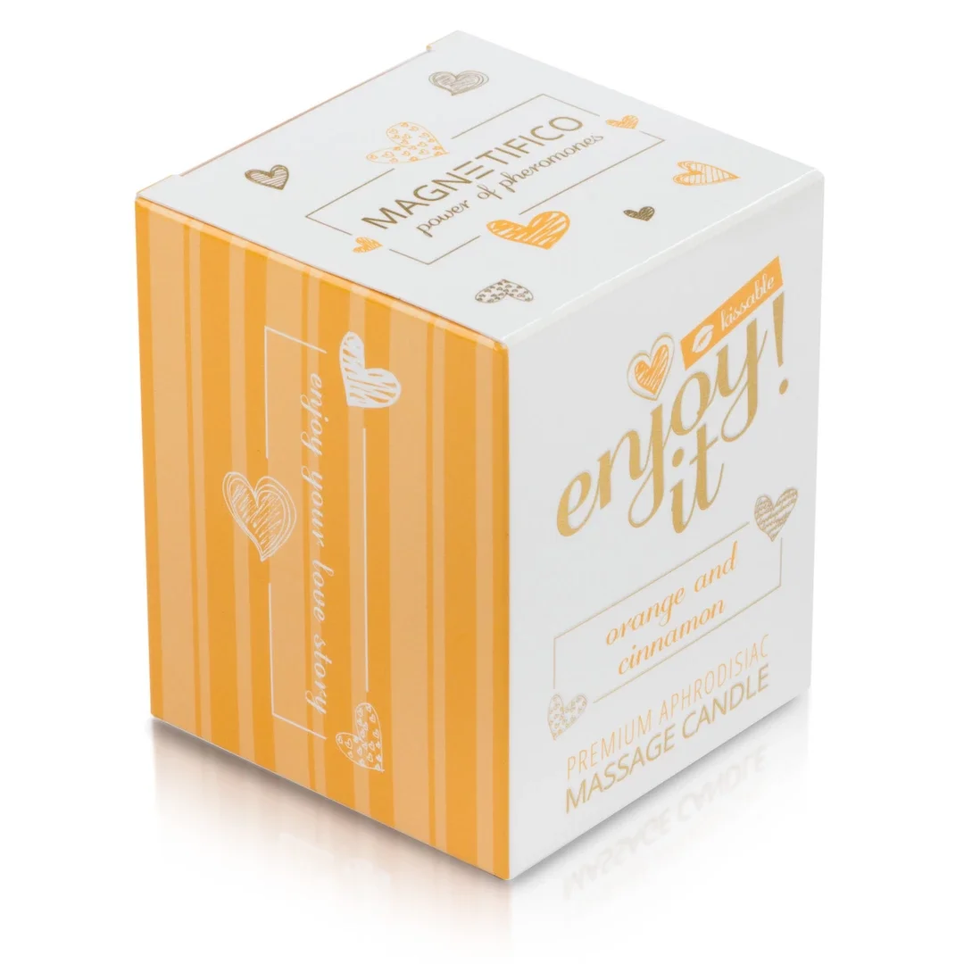 Magnetifico Enjoy It! Świeca Masująca z Feromonami Pomarańcza-Cynamon 70ml — zdjęcie 5