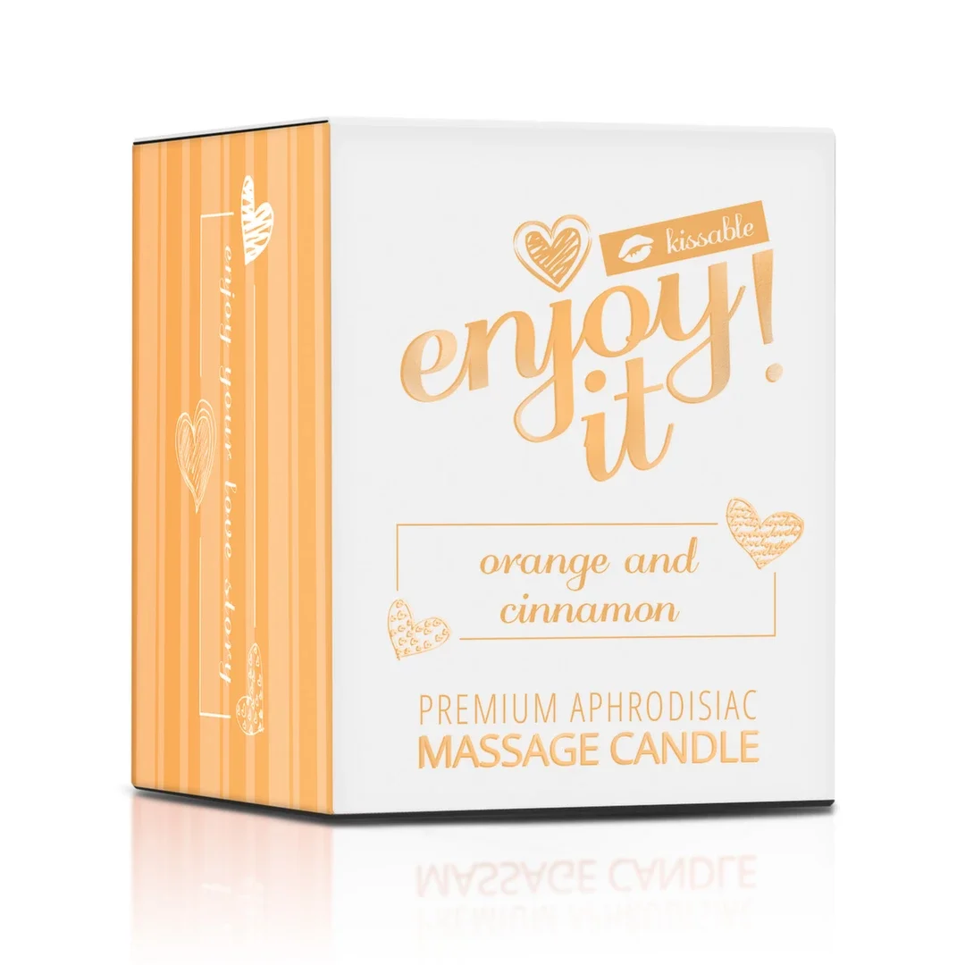 Magnetifico Enjoy It! Świeca Masująca z Feromonami Pomarańcza-Cynamon 70ml — zdjęcie 6