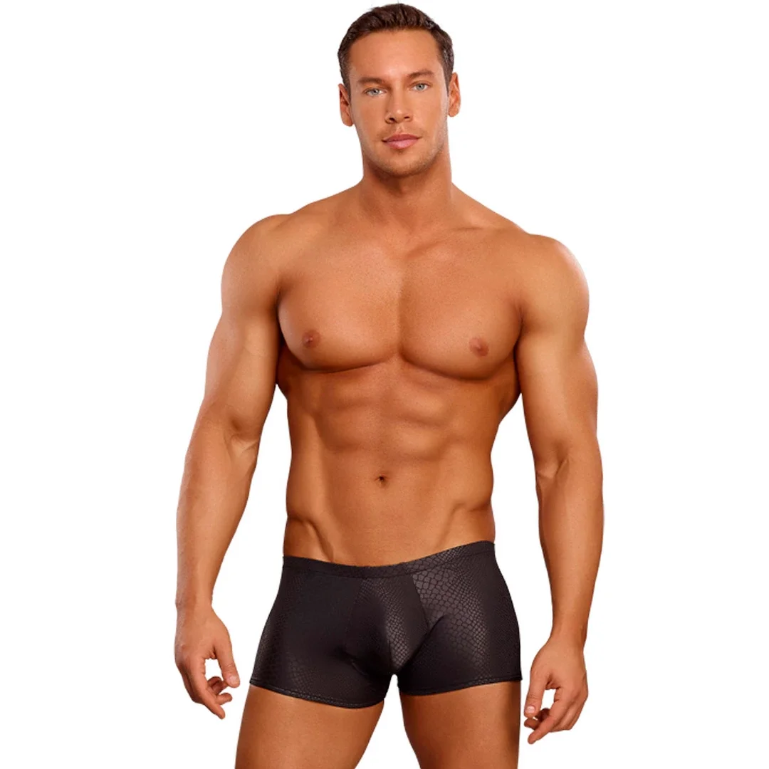Male Power Black Cobra mini szorty S - elastyczny fason, wzor węża — zdjęcie 3
