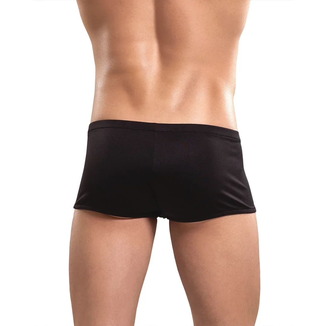Male Power & Boneyard Short z Zamkiem + Pierścień S/M Czarny-Czerwony — zdjęcie 2
