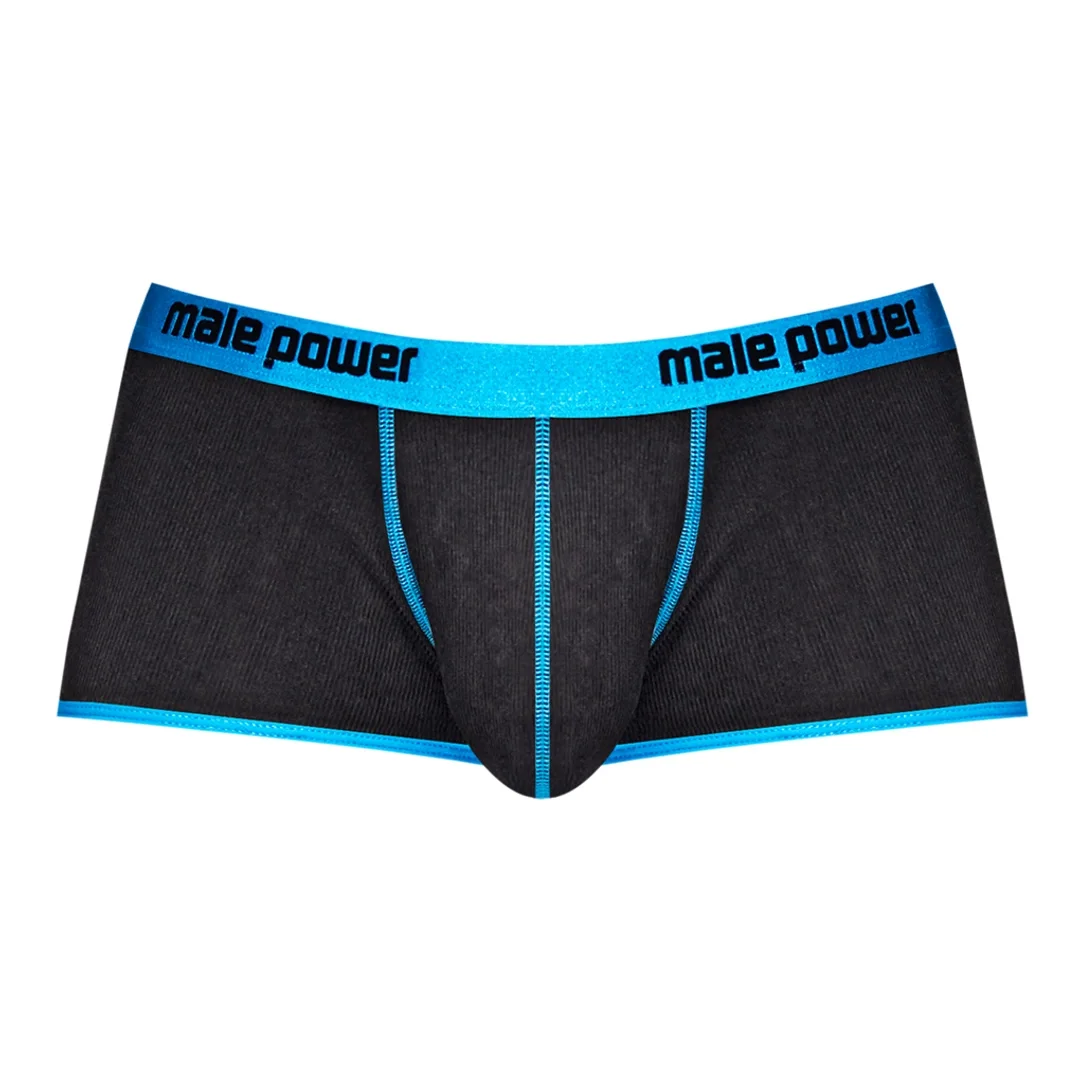 Male Power Casanova Mini Short Uplift męskie szorty czarne L — zdjęcie 4