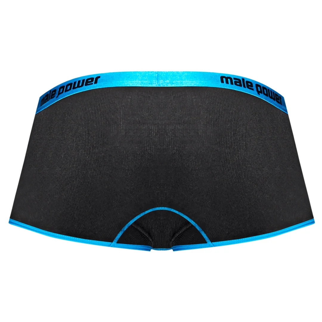 Male Power Casanova Mini Short Uplift męskie szorty czarne L — zdjęcie 5
