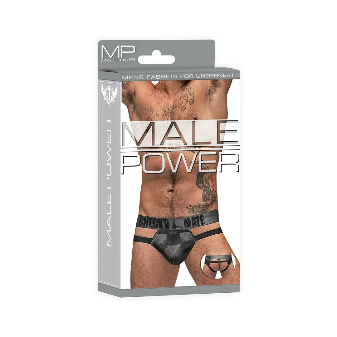 Male Power Checked Mate szorty L/XL z okienkami i szachownicą — zdjęcie 2