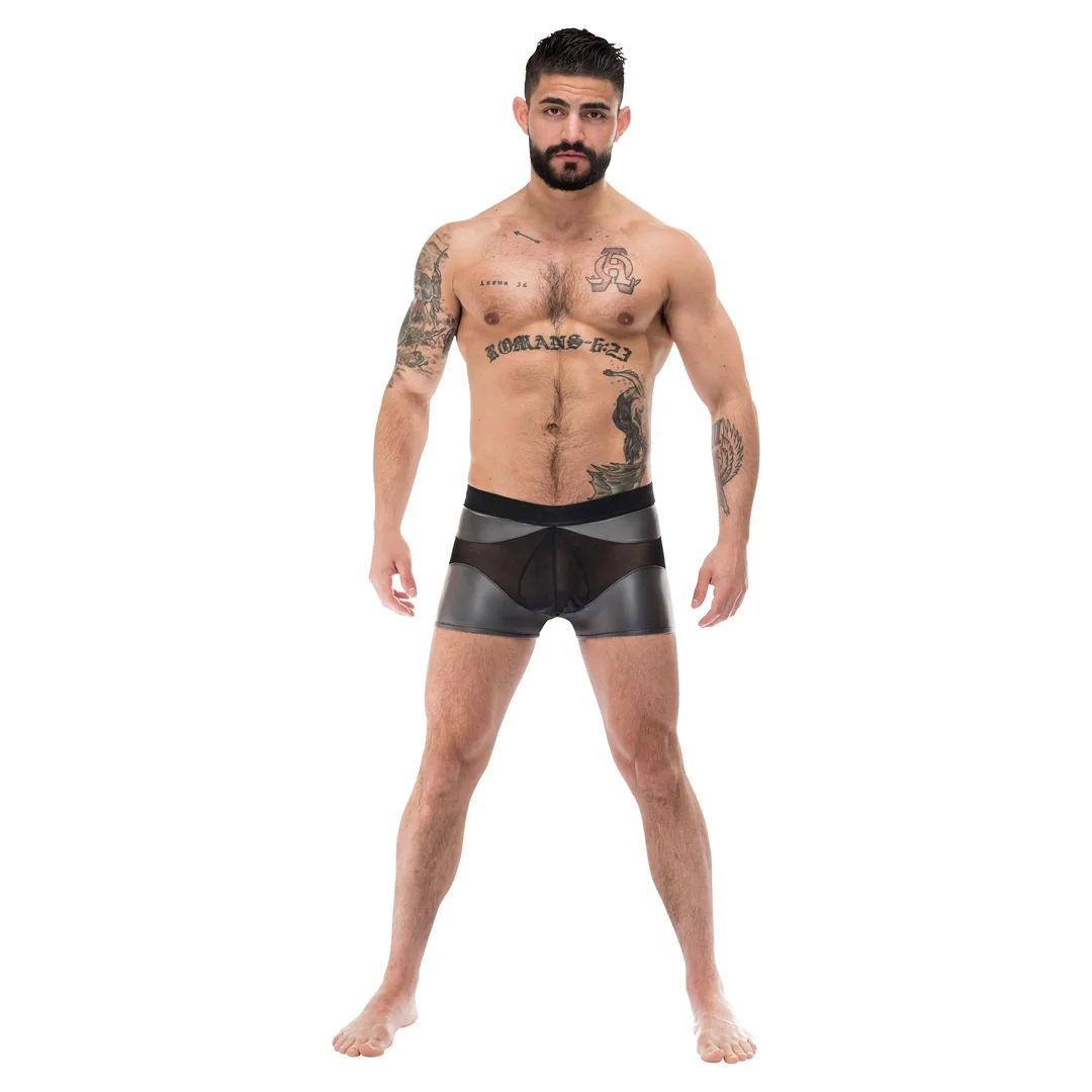 Male Power Iron Clad szorty męskie L czarne z siateczną kieszenią — zdjęcie 3