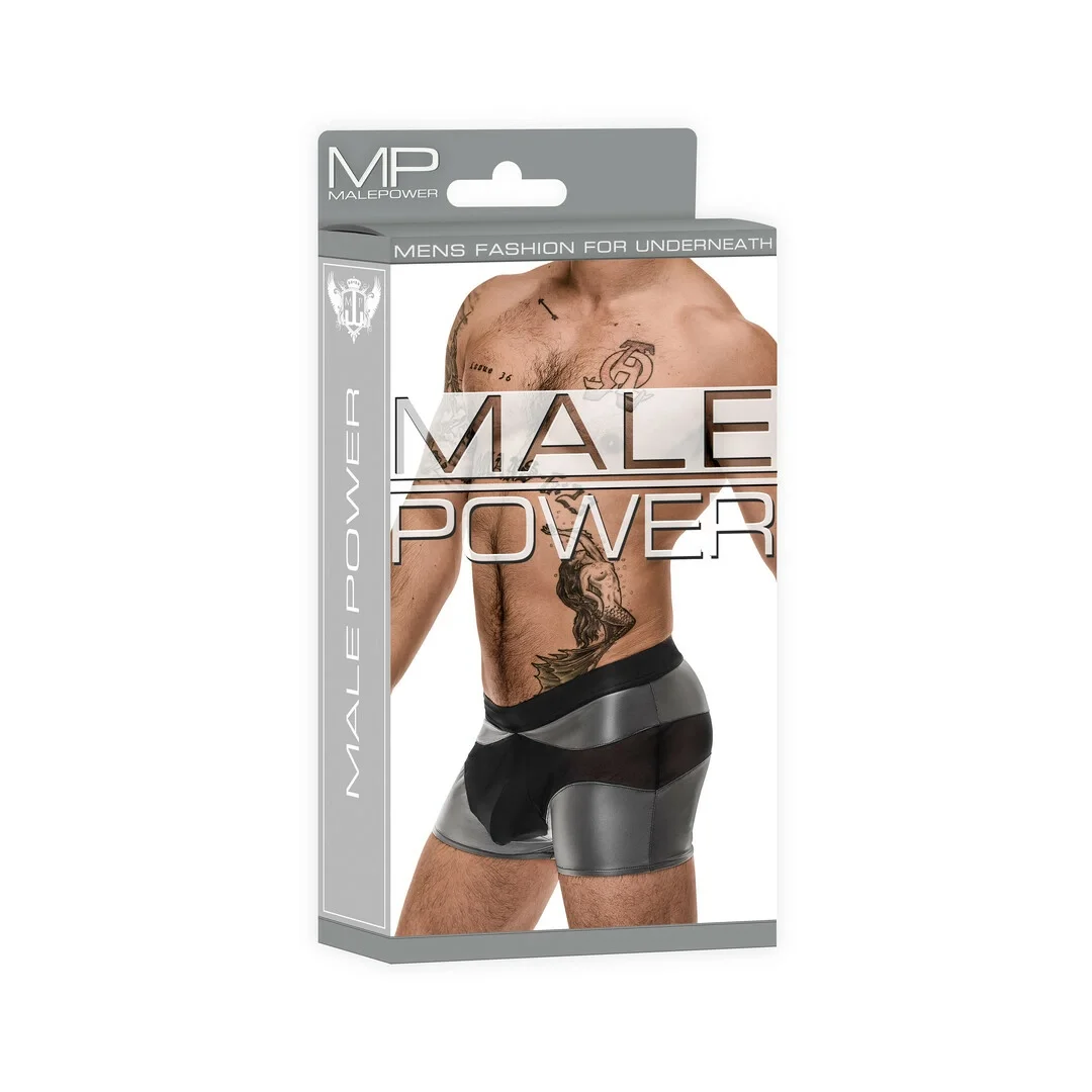 Male Power Iron Clad szorty męskie z siateczkową kieszenią czarne M — zdjęcie 2