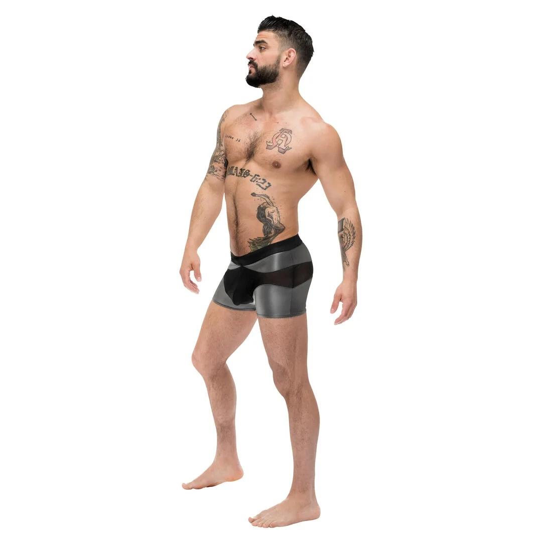 Male Power Iron Clad szorty męskie z siateczkową kieszenią czarne M — zdjęcie 5