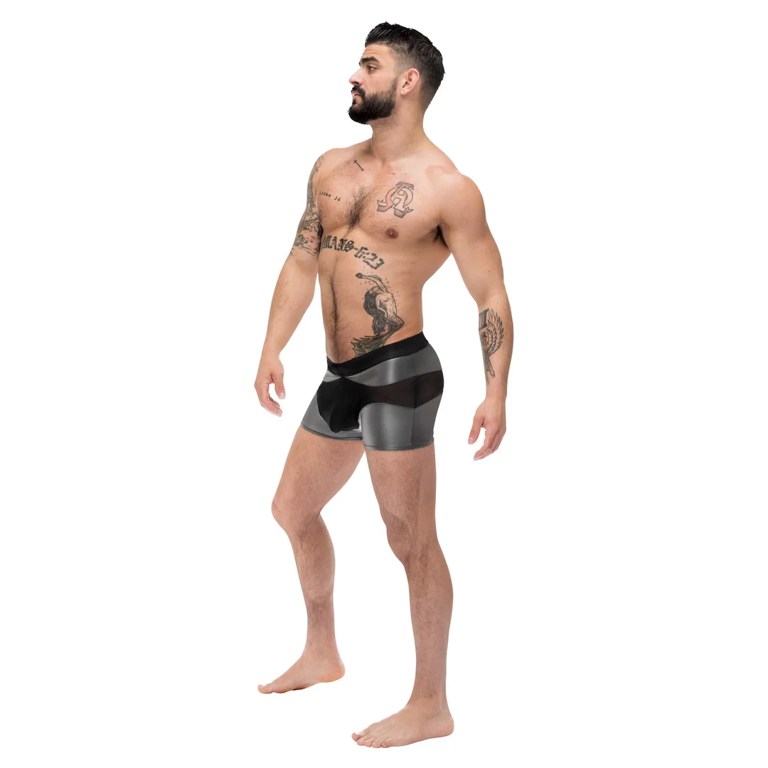 Male Power Iron Clad Szorty XL z siateczną kieszenią czarne — zdjęcie 3