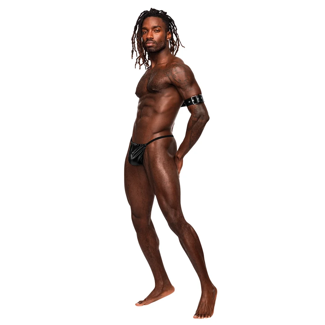 Male Power Leather Pisces - Pas z regulacją i elementami metalowymi — zdjęcie 2