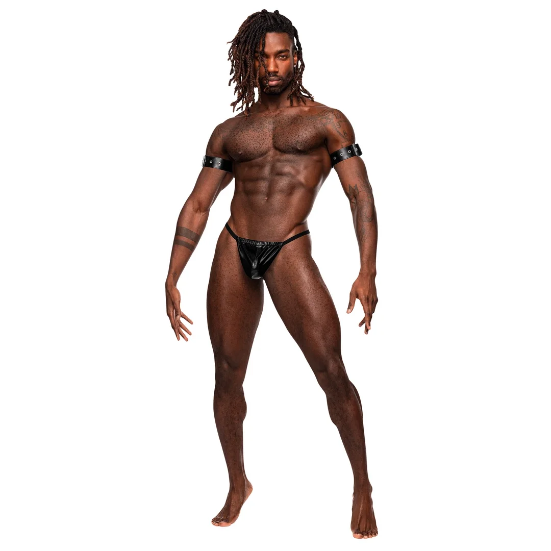 Male Power Leather Pisces - Pas z regulacją i elementami metalowymi — zdjęcie 3