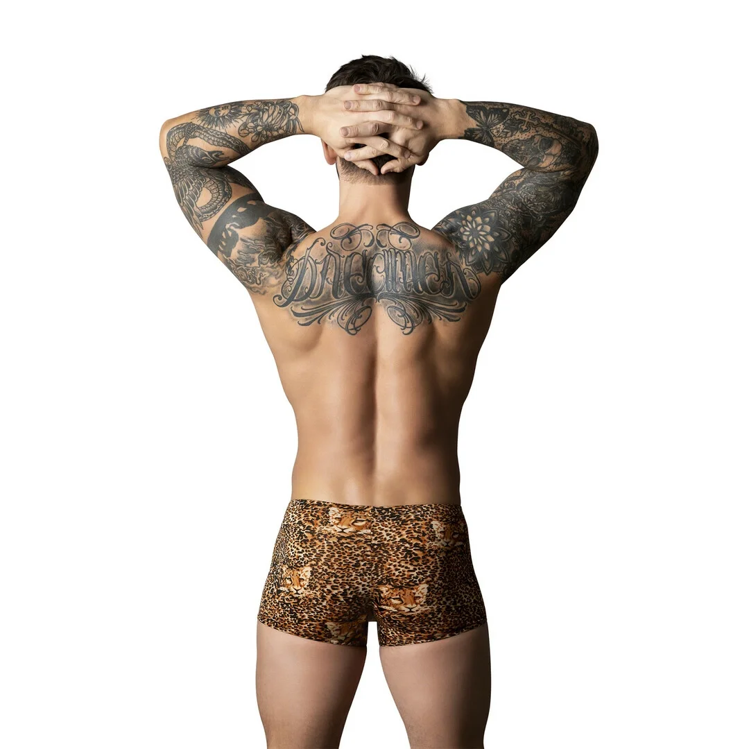 Male Power Pantalon Corto M z pierścieniem silikonowym Leopard Brown — zdjęcie 2