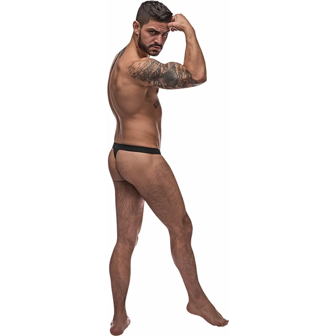 Male Power Pure Comfort Modal LXL - Stringi męskie z panelem i szerokim pasem — zdjęcie 2